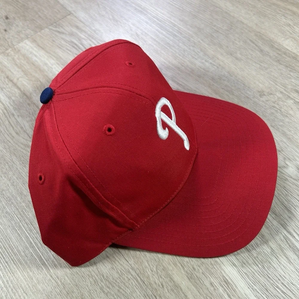 VTG Philadelphia Phillies Snapback Hat MLB Baseball Twins Enterprise Red Cap